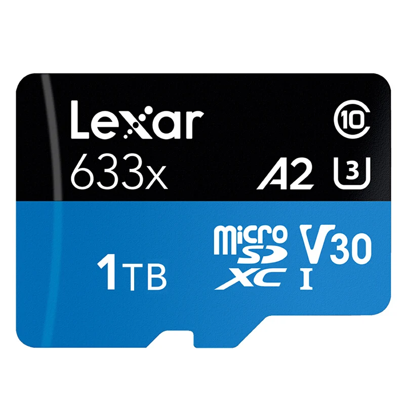 633X 1TB Lexar 633X 95 МБ/с. Micro sd карты 512 ГБ 1 ТБ 128g 256 ГБ устройство чтения карт памяти Uhs-1 для Dji Mavic Drone Gopro Dji спортивная видеокамера - Емкость: 633X 1TB