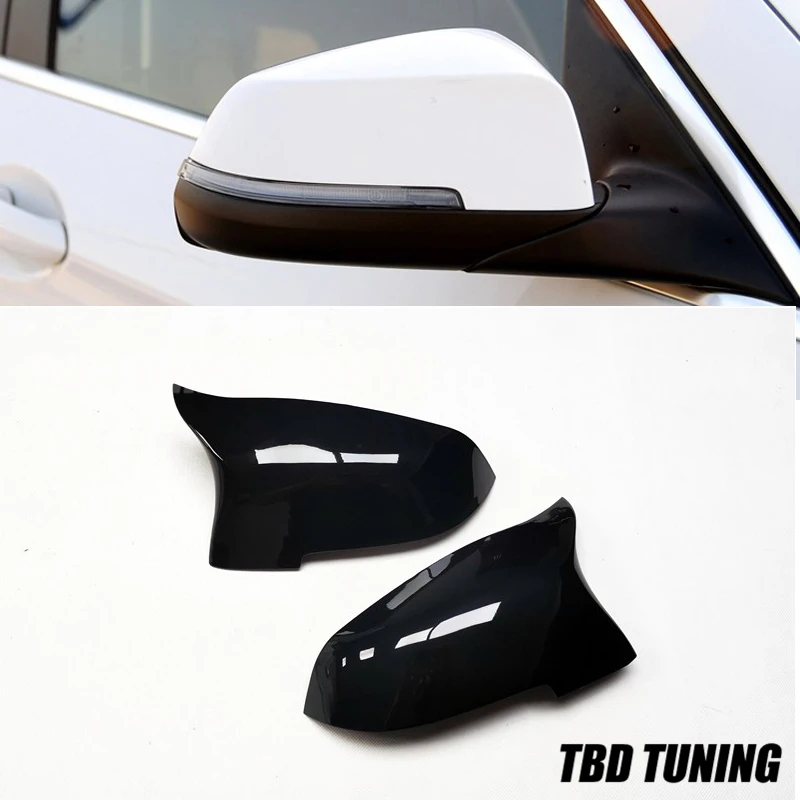 buy M Style Carbon Fiber amp;Gloosy Black Mirror Cover For BMW 5 Series F10 2014 +Rear Side View caps Mirror Cover LCI F10 520i 528i