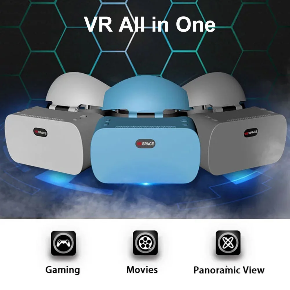 Очки виртуальной реальности все в одном шлем 2K HD Wi Fi 3D с системой Android|3D очки