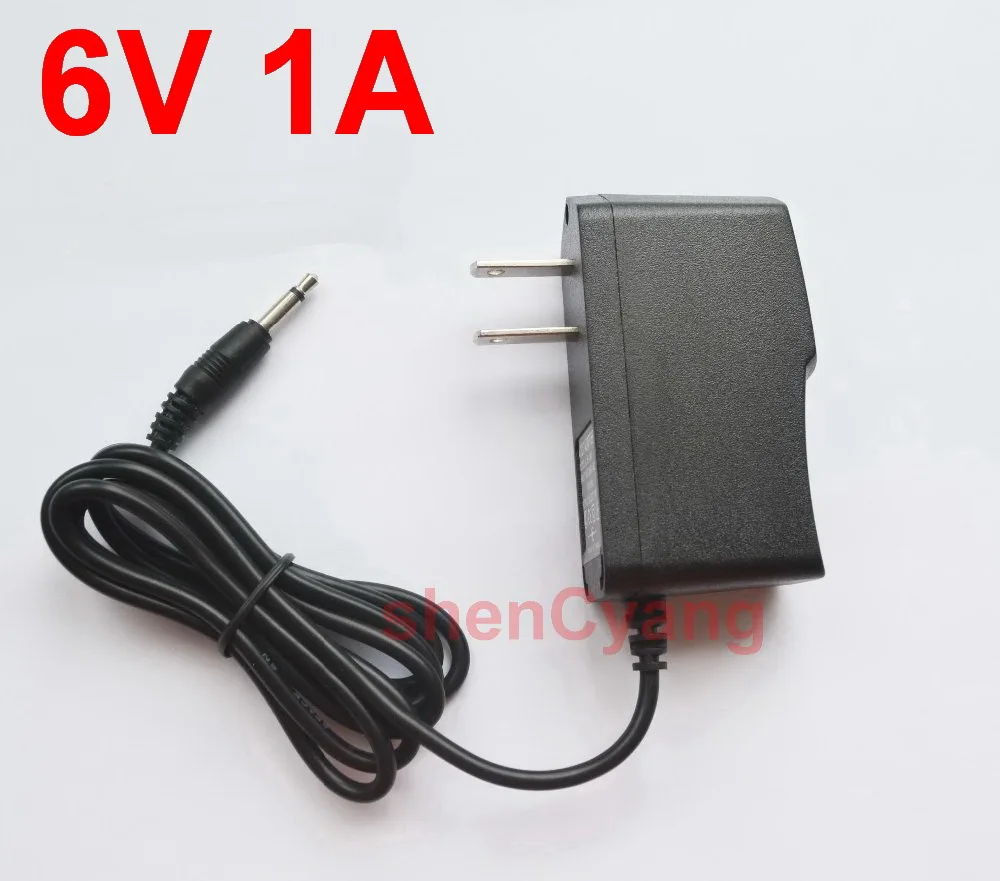 AC 100-240V to DC 6V 1A 500mA 800mA Power Supply Adapter AUX 3.5