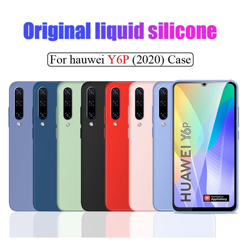 Coque de téléphone Huawei Y6P 2020, étui de Protection en Silicone couleur  bonbon liquide, MED LX9 MED LX9N | AliExpress