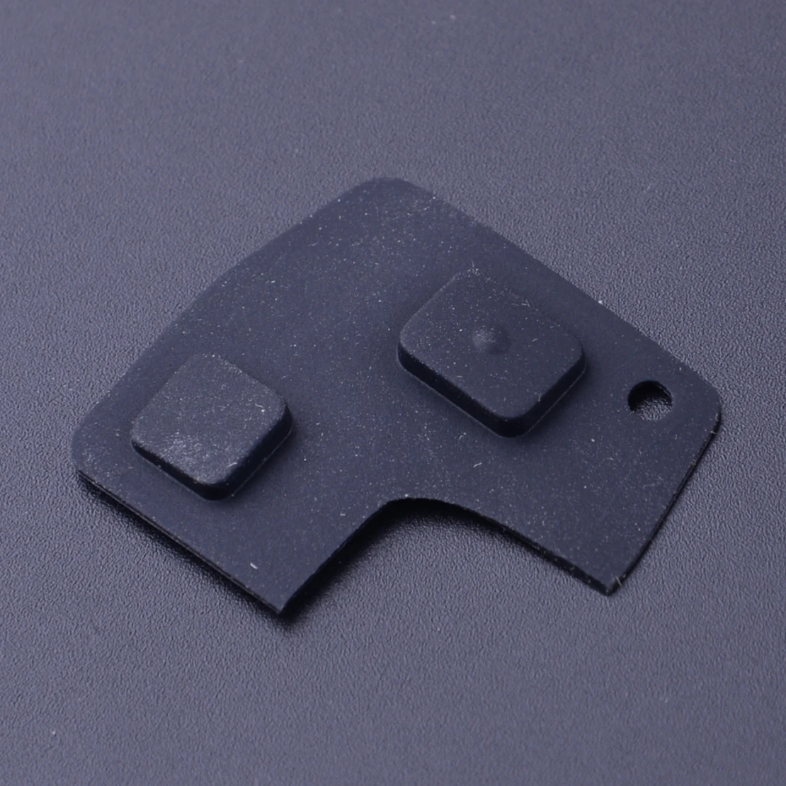 

CITALL Black 2 Button Rubber Replacement Remote Car Key Fob Shell Pad Fit for Toyota Corolla Rav4