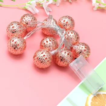 

1pc Simple Party Light Decor LED Ball Light String Lights Morocco Style Decorative Lamps for Garden