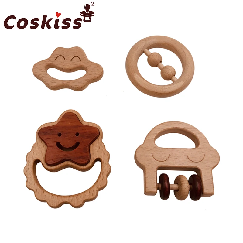 Organic Baby Teething Product Beech Wooden Rattle Teether DIY Wood Teether Pendent Eco-Friendly Safe Baby Teething Chew Toys Organic Baby Teething Product Beech Wooden Rattle Teether DIY Wood Teether Pendent Eco-Friendly Safe Baby Teething Chew Toys