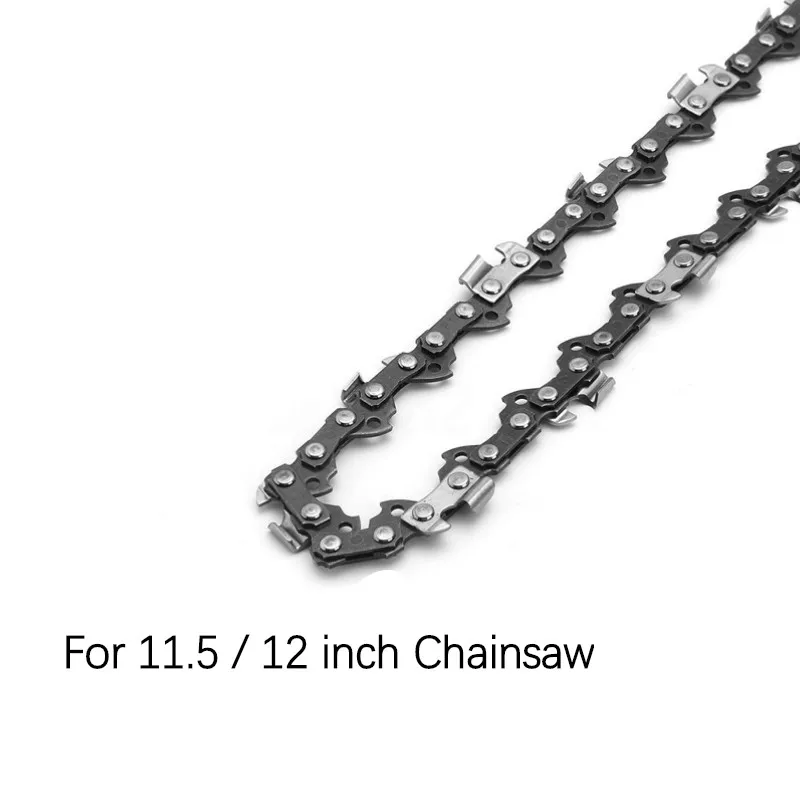 Steel Tubes 1pc 11.5/12 Inch 44 Drive Link Chainsaw Saw Chain Blade Wood Cutting Parts Mill Chain for Cutting Lumbers 11.5" 12" 44DL