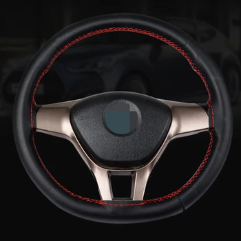 

DIY Car Steering Wheel Covers Artificial Leather Braid With Needle and Threads Interior accessories 38cm Auto Accessories