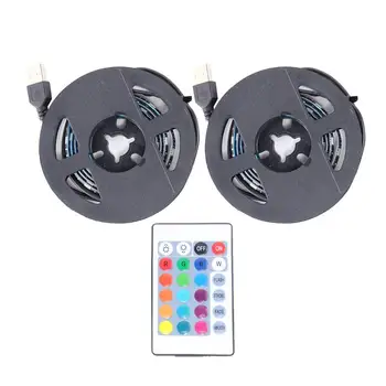 

2pcs 1M LED TV Backlight Strip RGB Color Flexible Light Strip Rope Light