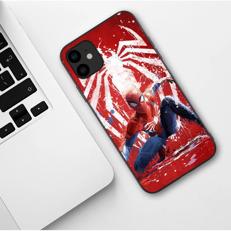 Чехол для телефона для iPhone 11 Pro Max Марвел Железный человек Spider-man Дэдпул Мягкий ТПУ чехол для iPhone SE 5S 6s 7 8 Plus X XR XS MAX - Цвет: TPU