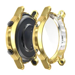 Premium TPU Screen Protective Cover for Huawei Watch GT - Full Silicone Bumper Shell Sleeve (Golden)