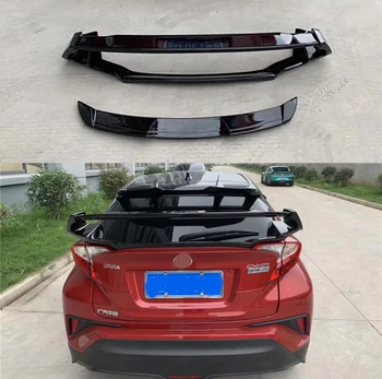 

Car Accessories For Toyota CHR 2018 Rear Spoiler TAIL Wing LIP Cover ABS Exterior Car Tail Spoiler For Toyota C-HR 2017 2019