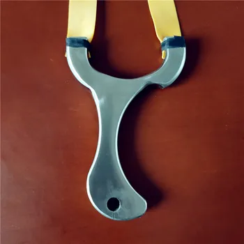 

Powerful Flat rubber band Slingshot Stainless Steel Hunting Sling Shooting Practice Accessories Outdoor Games Catapult 2020 New