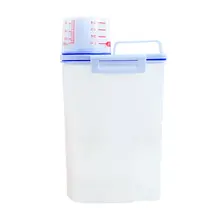 Ящик для хранения для сохранения свежести дома мерный стаканчик прозрачныая полипропиленовая коробка для хранения канистра контейнер для хранения зерна емкости для хранения прочный