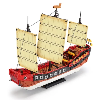 

1892Pcs DIY Ship Building Blocks Model Small Particles Boat Bricks Toy for 100% Building Block Brands - Cantonese Boat