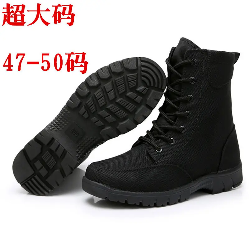 

Extra size 48, 49, 50, security Special service military black high-top combat super light men hiking boots