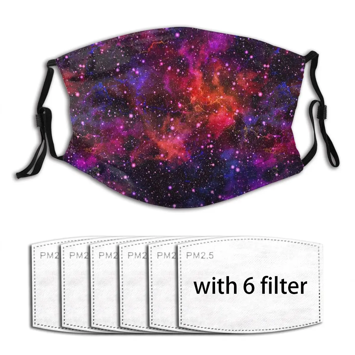 Air Pollution Red Galaxy Reusable Breathable Unisex Face Mask Protective Anti Haze Dust Dustproof Mouth | Аксессуары для одежды