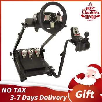 شراءبرو عجلة دعم ل لوجيتك G29 G920 G25 G27 Thrustmaster T300RS الألعاب سباق محاكاة عجلة القيادة حامل هدية الكريسماس