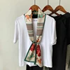Choice Long Small Women Silk Scarf Tie Decorated Professional Neck Cover Multi-functional Tin Spring Travel Ladies Neckerchiefs 6