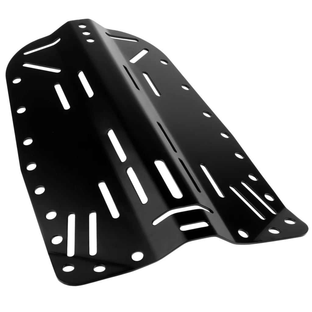 Scuba Diving Dive Technical Diving Standard Aluminum Alloy Backplate, Black