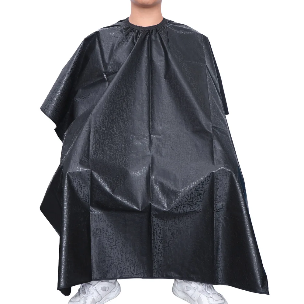 Hair Dye Cape Waterproof Fiber Hair Washing Cape Black Comb out Makeup