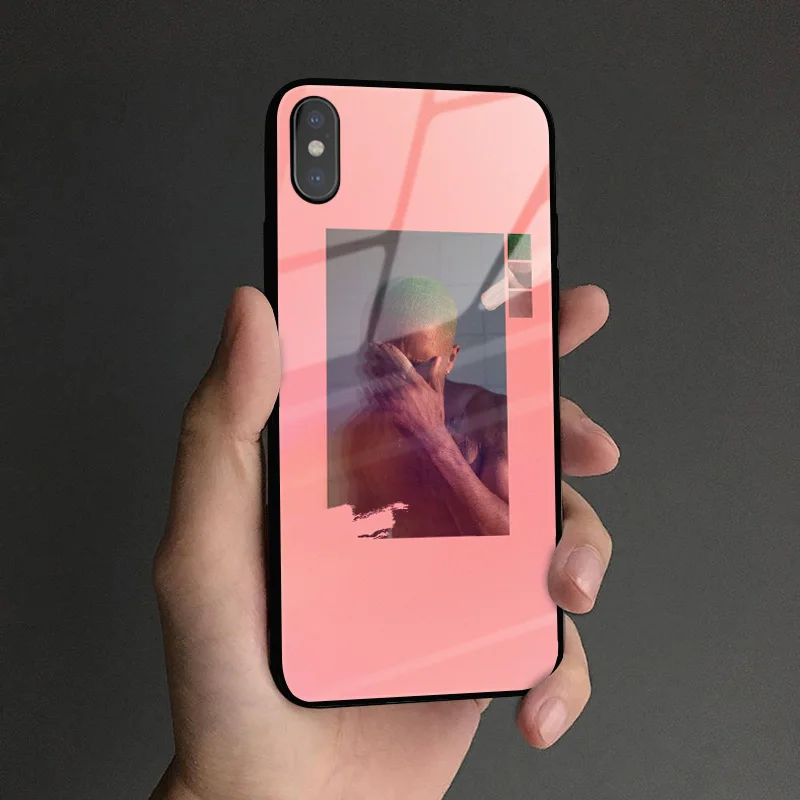 Q 32 FRANK OCEAN Blonde RAPPER Coque чехол из закаленного стекла для телефона чехол для apple iPhone 6 6s 7 8 Plus X XR XS 11 Pro MAX - Цвет: Q 32
