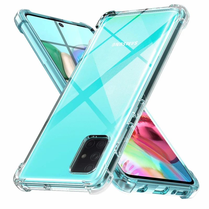 Силиконовый мягкий чехол для телефона samsung Galaxy a51 a71 2019 sm a515f a715f a 51 71 Прозрачный