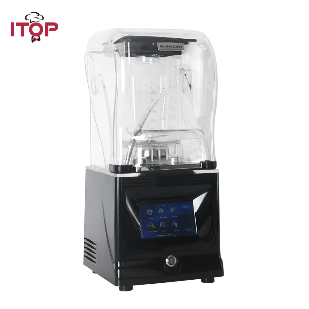 ITOP Heavy Duty Commercial Blender Ice Smoothies Blender Machine Food Mixer Juicer Food Processor With Reprograming Function