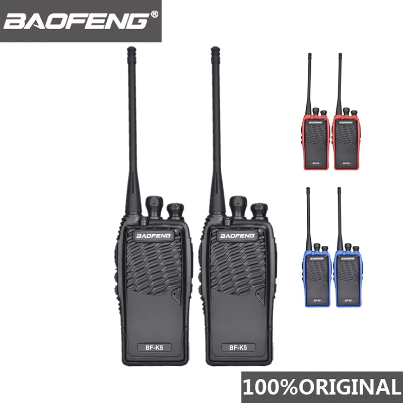 

2PCS 100% Original Baofeng Radio Comunicador BF-K5 Walkie Talkie Hotel Handheld Transceiver Cb Radio K5 Ham Radio Woki Toki