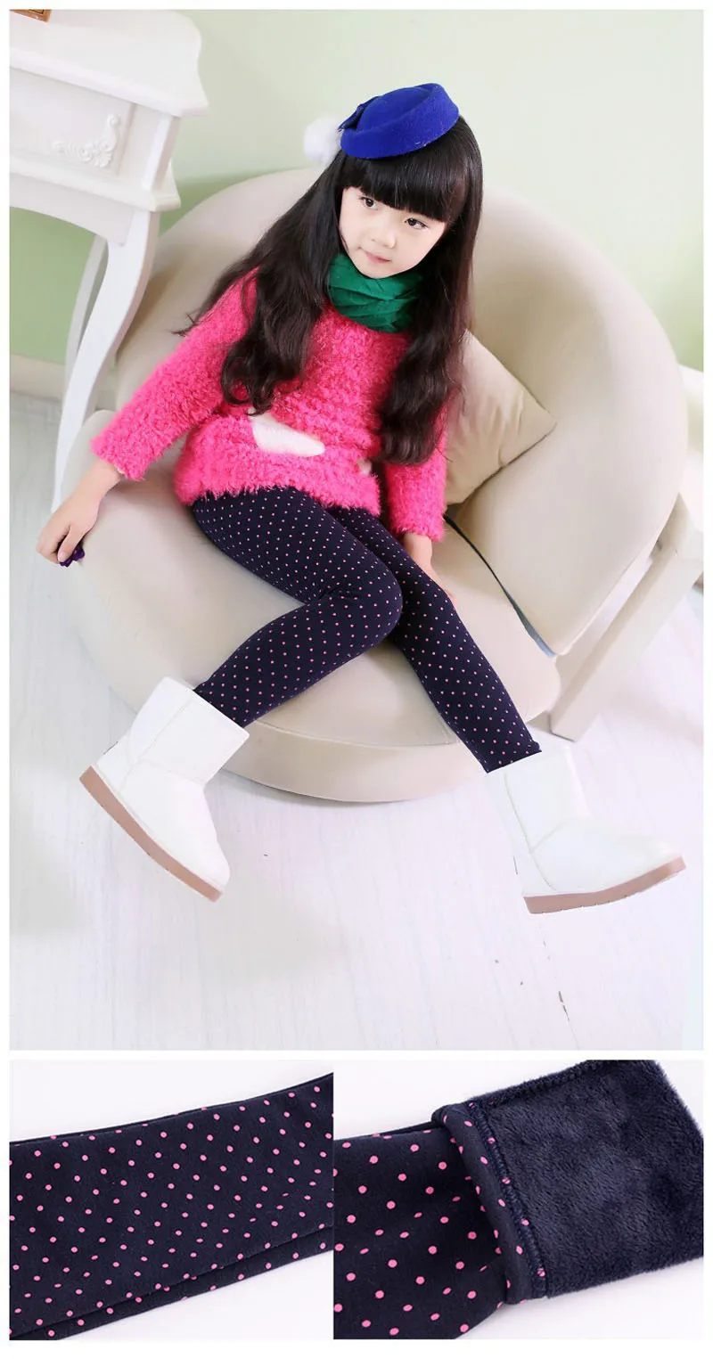 Children Pants Autumn Winter Baby Girls Flower Print Butterfly Love Pants Colorful Leggings