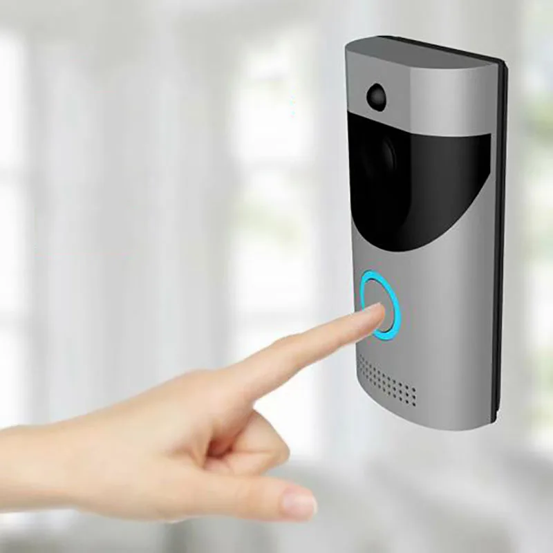 Беспроводной Смарт WiFi ИК Видео дверной звонок дверное кольцо домофон камера безопасности звонок