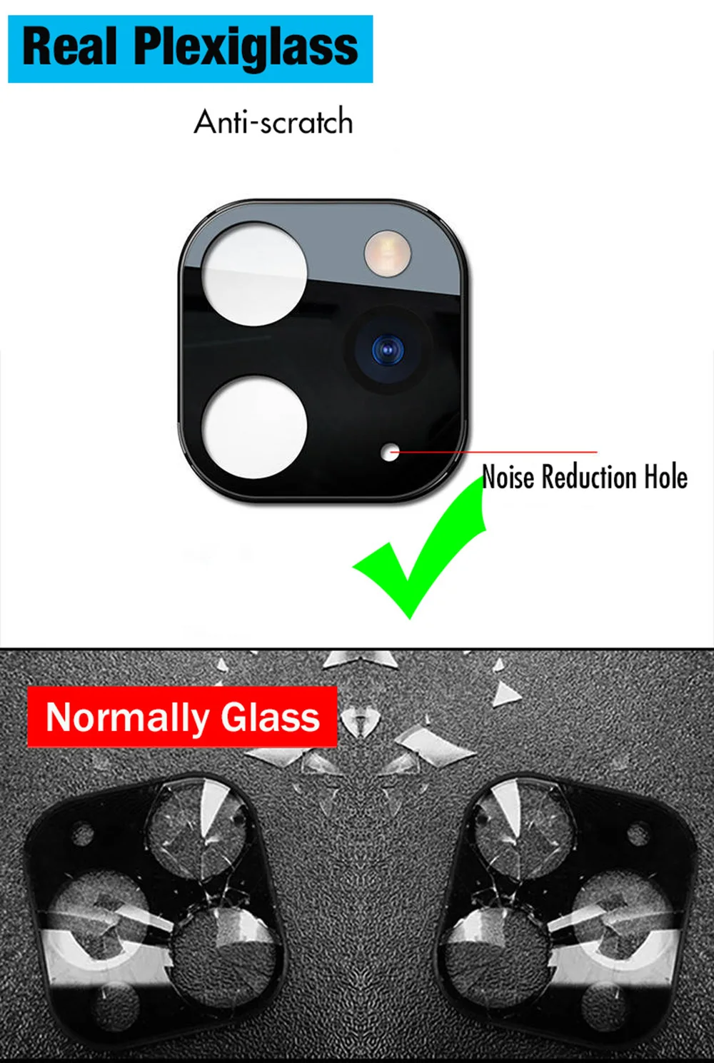 Объектив камеры для iPhone X XS MAX Изменить 11 Pro объектив камеры Закаленное стекло пленка протектор сплав