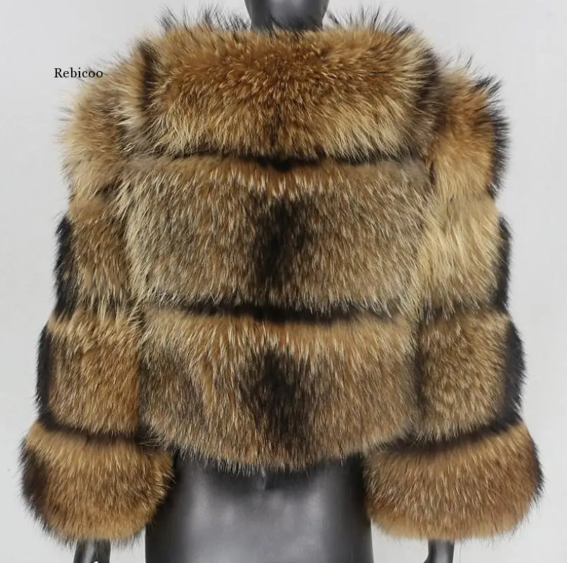 Raccoon Fake Fur Winter Jacket Women Big Fluffy Faux Fur Coat Thick Warm Outerwear Streetwear Women Fur Coat