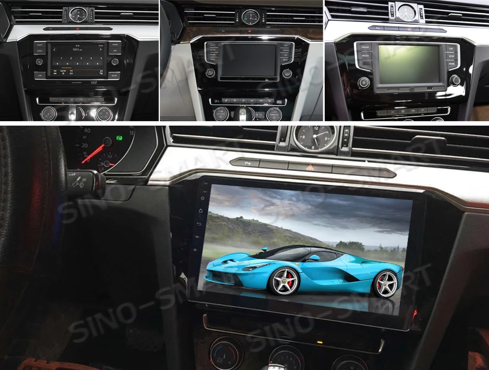 Top SINOSMART 2.5D IPS 1G/2G/4G Optional Car GPS Navigation for Volkswagen Magotan CC Passat 2012-2017 Support OBD 2 Bluetooth 14