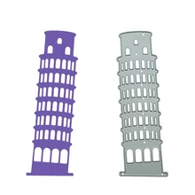 Włochy Landmark krzywa wieża w pizie metalu wykrojniki Scrapbooking DIY Photo Album dekorowanie Clipart gilotyna do papieru wzornik tanie tanio CN (pochodzenie) Architektura Italy Torre pendente di Pisa pattern cutter die Italy Leaning Tower of Pisa