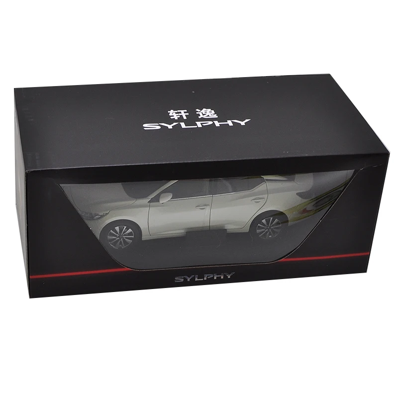 1:18 литье под давлением модель для Nissan Sylphy оранжевый седан Игрушечная машина из сплава миниатюрная коллекция подарки Sentra