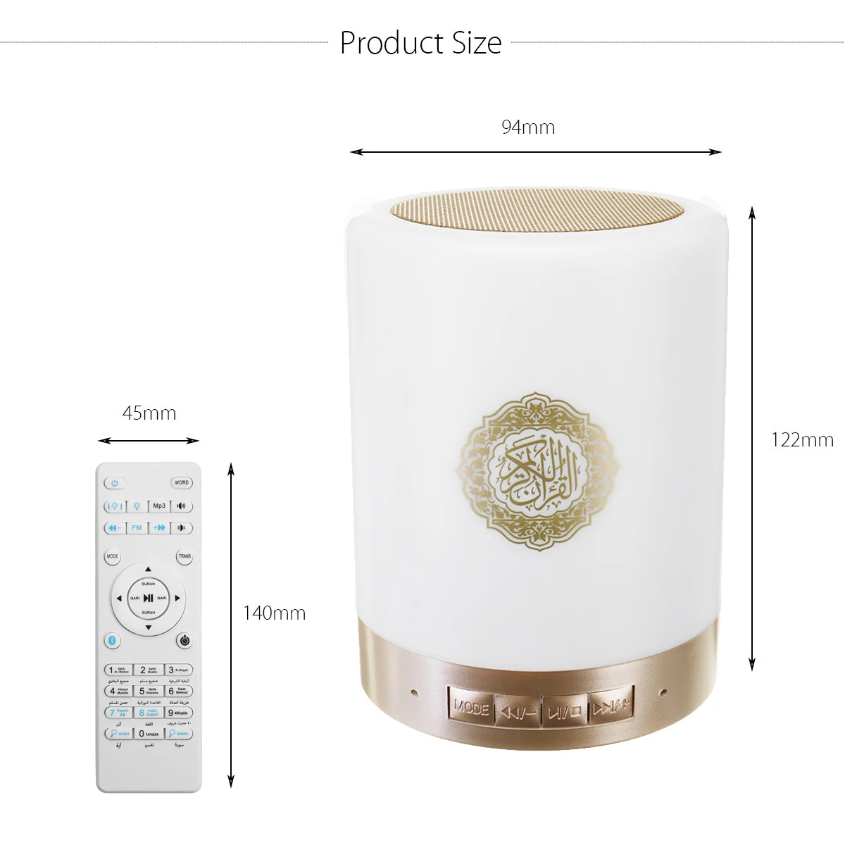 TWS Wireless Bluetooth Speaker Colorful LED Light