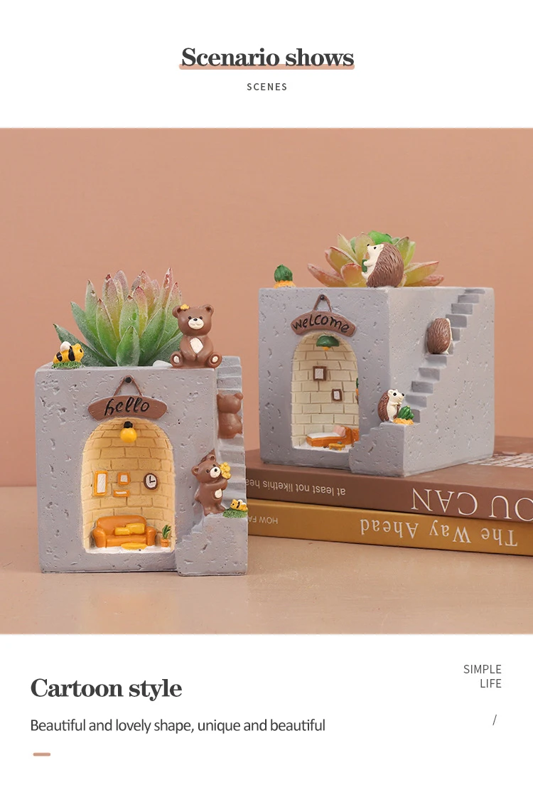 Cache-pot Créatif Pour Plantes Grasses - Marque M6909 - Argenté - 250g - Jardin