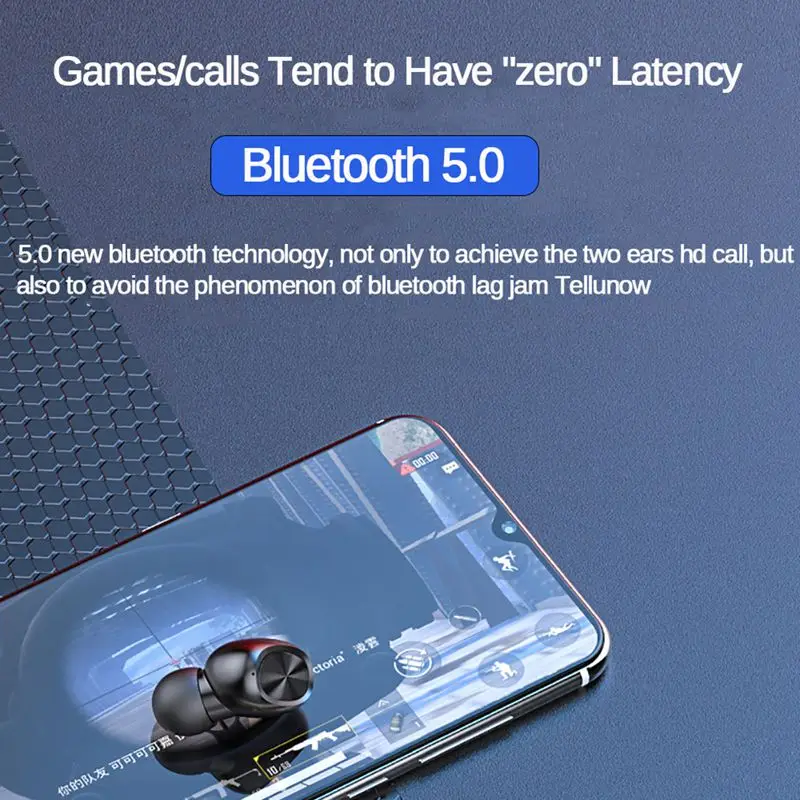 B5 TWS 5,0 Bluetooth Беспроводные наушники с сенсорным управлением 6D стерео наушники бас гарнитура с микрофоном зарядная коробка