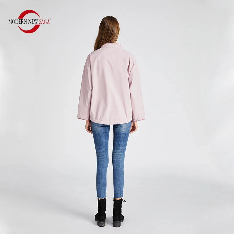 Finest MODERN SAGA 2019 Women Jacket Spring Autumn Coat Woman Casual Short Jacket Windbreaker Womens Jack