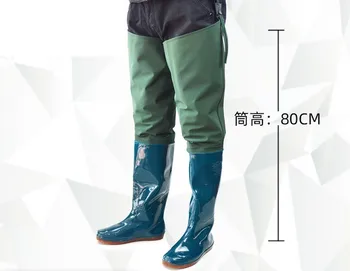 

Men Women Rubber Waterproof Fishing Wading Pants Waders Boot Overalls Work Trousers Outdoor Fishing Hunting River Upstream Shoes