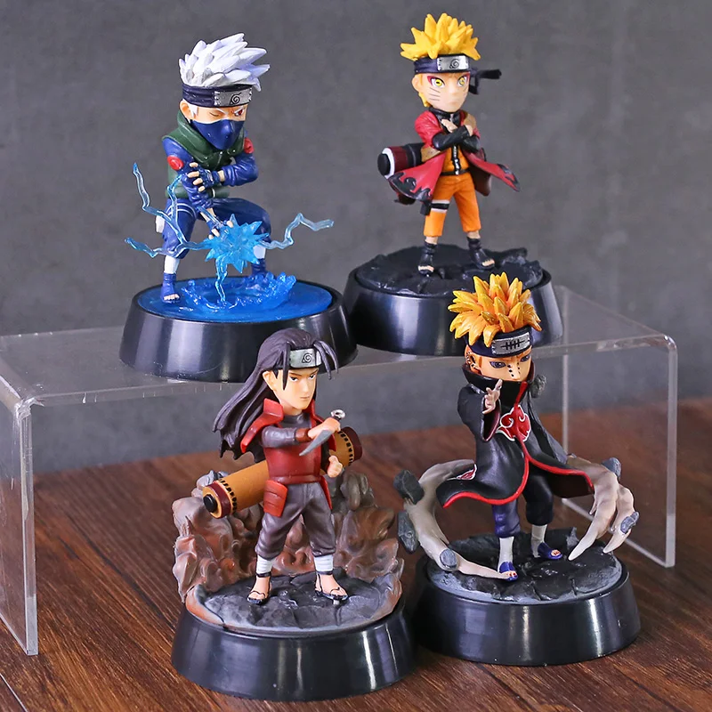 Аниме Наруто Akatsuki Senju Hashirama Pain Hatake Kakashi Uzumaki Naruto ПВХ Фигурки игрушки куклы