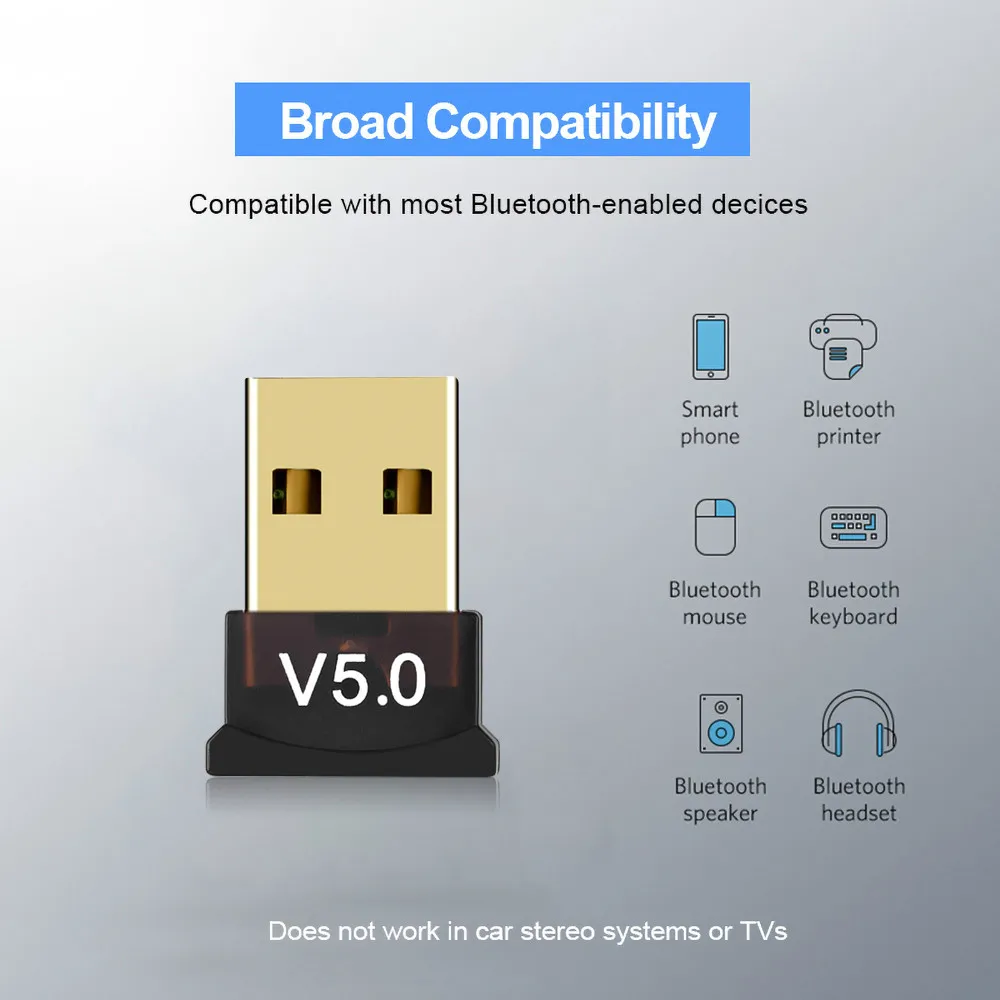 B45) Мини Bluetooth 5,0 USB адаптер беспроводной передачи Bluetooth 5,0 музыкальный приемник ПК Bluetooth адаптер