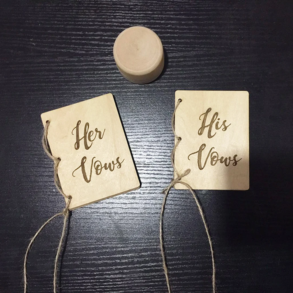 Rustic His Vows Her Vows Booklets Wedding Party Supplier Memorial Keepsake