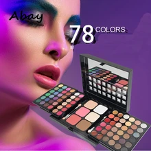 Abay женский набор для макияжа Наборы для макияжа 48 цветов Тени для век ремонт консилер, для губ блеск основа порошок косметический набор
