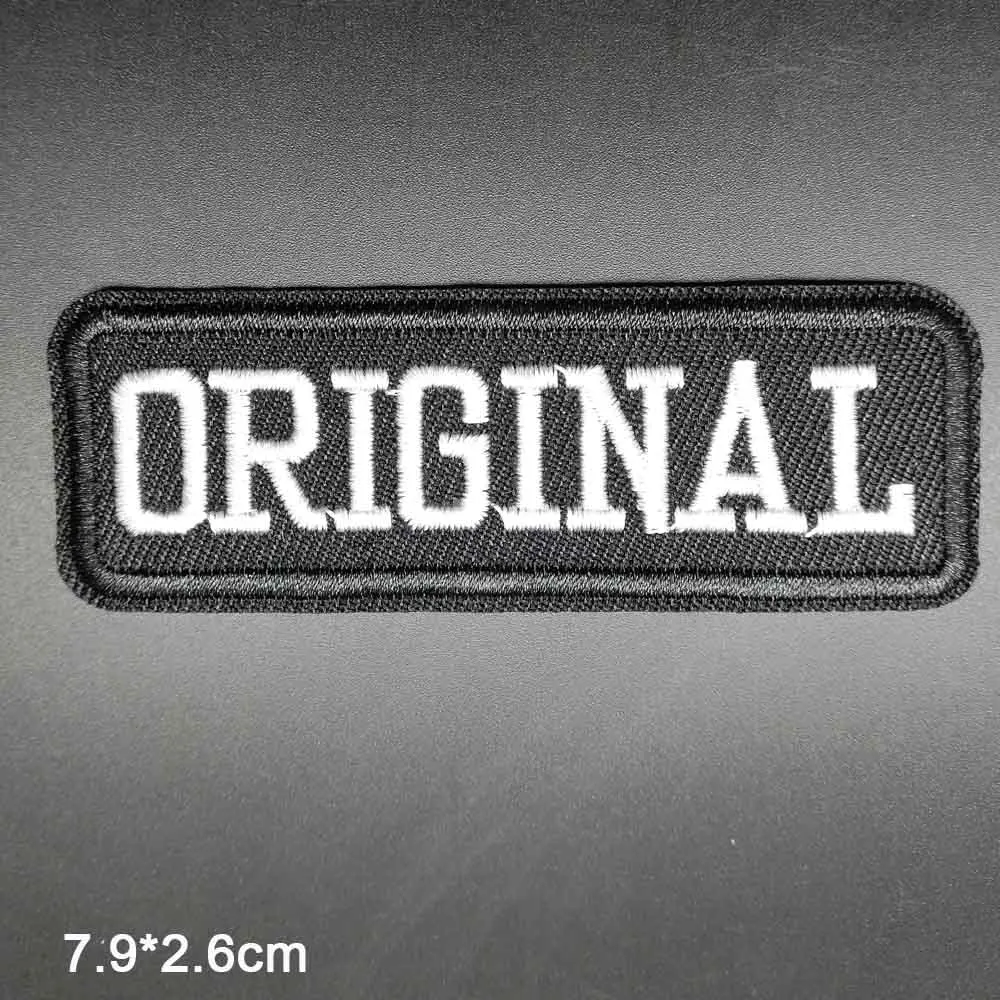 

Not Perfect ORIGINAL Bike Various Letters Iron On Embroidered Clothes Patches For Clothing Stickers Garment Wholesale