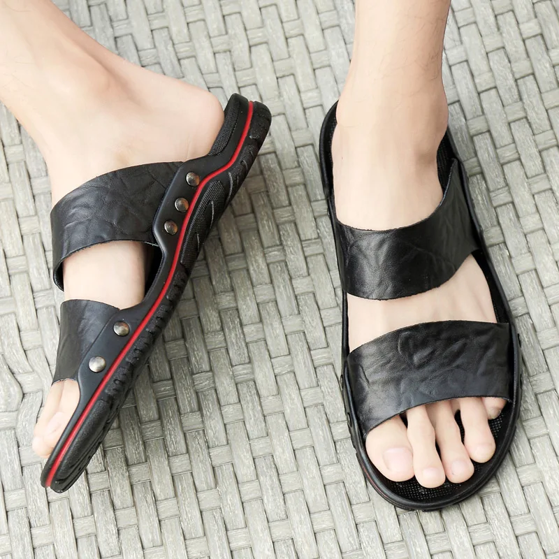 

Summer 49 Extra Large Slipper 45 Casual Sandals 46 Extra-large No. 47 Genuine Leather Sandals 48 Beach Shoe Men's Fashion