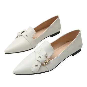

Women Flats 2020 Spring Summer flat shoes large size white nurse shoes fashion Ballet Flat Shoes Women Loafers