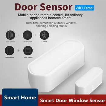 

Tuya/smart Life APP WiFi Smart Door Window Open/Closed Sensor Detectors Alerts Home Security Alarm Work With Alexa Google Home