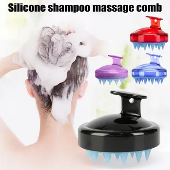 

Comfortable Silicone Shampoo Scalp Massage Brush Body Bath Spa Slimming Massage Brush Personel Health Hair Washing Comb