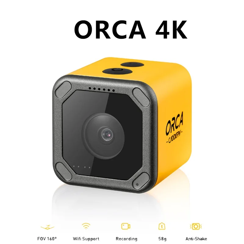 

RC MOTEL 4K HD Recording Mini FPV Camera FOV 160 Degree WiFi Anti-Shake DVR Action Sport Camera for Outdoor RC Racing Drone
