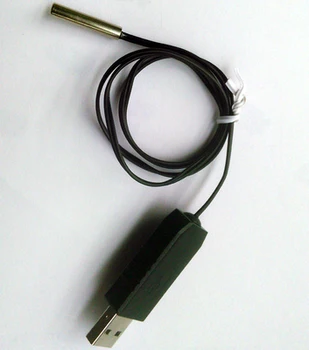 

USB waterproof temperature sensor acquisition module high precision thermometer free drive 1m line